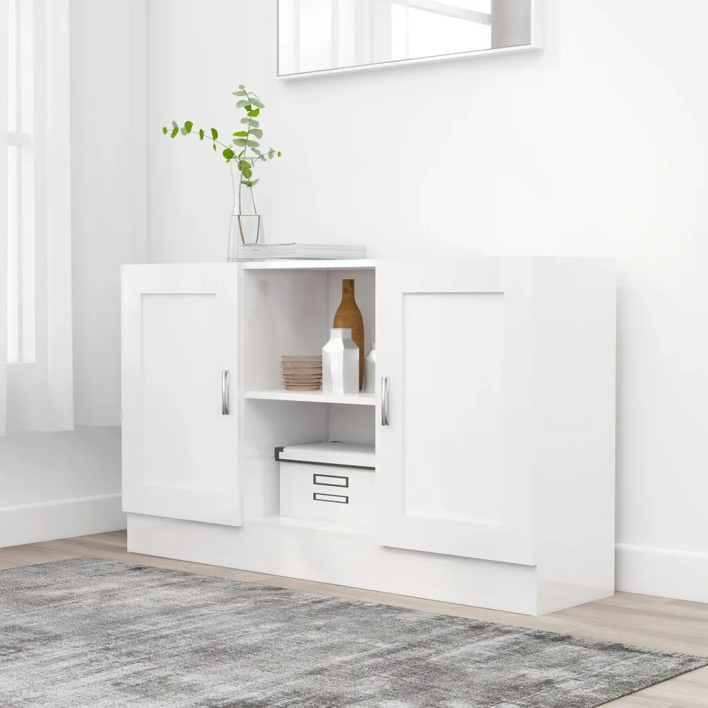 vidaXL Sideboard White 120x30.5x70 cm Chipboard