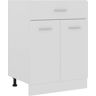 vidaXL Drawer Bottom Cabinet White 60x46x81.5 cm Engineered Wood