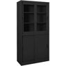 vidaXL Office Cabinet with Sliding Door Anthracite 90x40x180 cm Steel