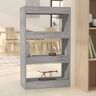 vidaXL Book Cabinet/Room Divider Grey Sonoma 60x30x103 cm Engineered Wood