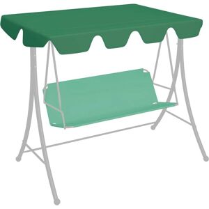 vidaXL Replacement Canopy for Garden Swing Green 150/130x105/70 cm