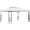 vidaXL Garden Gazebo Powder-Coated Steel 4x3x2.7 m White