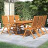 vidaXL 7 Piece Garden Dining Set Solid Wood Acacia