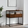 vidaXL Console Table Brown Oak 75x40x75 cm Engineered Wood