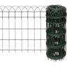 vidaXL Garden Border Fence Powder-coated Iron 25x0.65 m