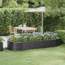 vidaXL Garden Raised Bed Powder-coated Steel 249x100x36 cm Anthracite