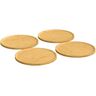 vidaXL Pizza Plates 4 pcs Ø32x1.5 cm Bamboo