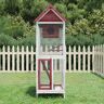 vidaXL Bird House Mocha 60x58.5x160 cm Solid Wood Pine