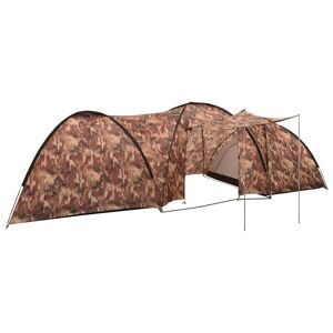 vidaXL Camping Igloo Tent 650x240x190 cm 8 Person Camouflage