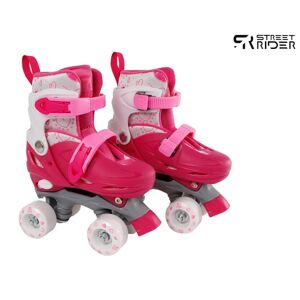 Street Rider Roller Skates Pink Adjustable 27-30 Pink