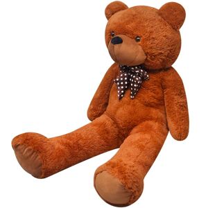 vidaXL XXL Soft Plush Teddy Bear Toy Brown 135 cm