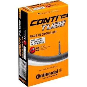 Continental Light Road Inner Tube - Black - 700c - 20 - 25mm - Unisex