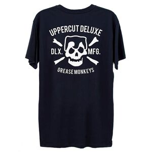 Uppercut Deluxe Uppercut Grease Monkey Lives T-Shirt - Navy/White Print - S