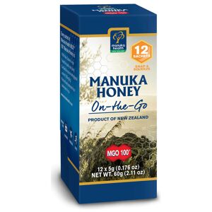 Manuka Health New Zealand Ltd MGO 100+ Pure Manuka Honey - Snap Pack - 5g - Pack of 12