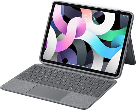 Refurbished: Logitech 11� iPad Pro & Air 4th Gen Folio Touch Keyboard Case w/Trackpad