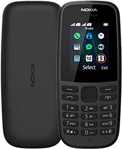 Refurbished: Nokia 105 (2019) Black, Unlocked B