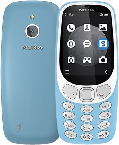 Refurbished: Nokia 3310 3G (2017) Azure, Unlocked C