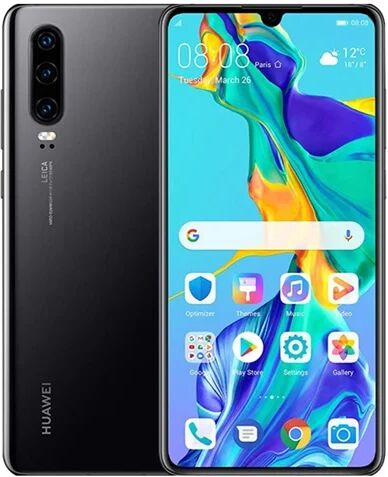 Refurbished: Huawei P30 6GB+128GB Black, Unlocked B