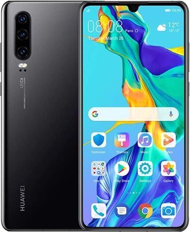 Refurbished: Huawei P30 6GB+128GB Black, Vodafone B