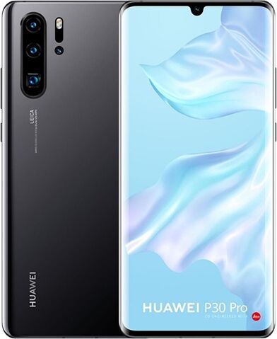 Refurbished: Huawei P30 Pro Dual Sim 256GB Black, Unlocked C