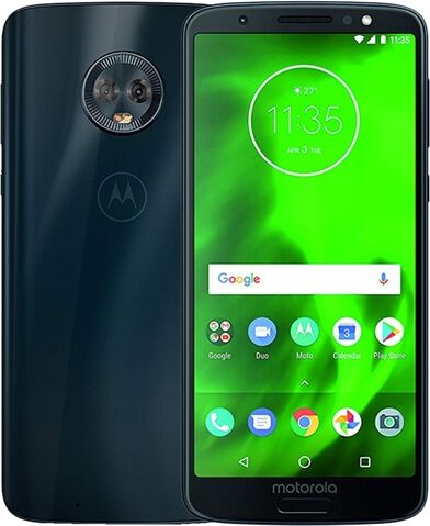 Refurbished: Motorola Moto G6 (XT1925) Dual Sim 64GB Deep Indigo, Unlocked B