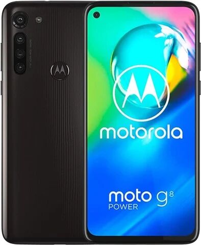 Refurbished: Motorola Moto G8 Power (XT2041) Dual Sim 64GB Smoke Black, Unlocked B