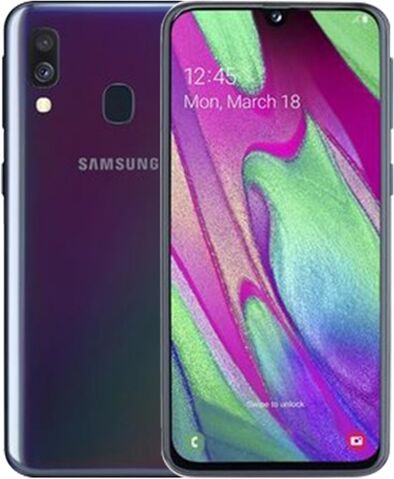 Refurbished: Samsung Galaxy A40 Dual Sim 64GB Black, 3 C