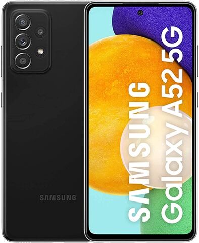 Refurbished: Samsung Galaxy A52 5G Dual Sim (6GB+128GB) Awesome Black, Unlocked A