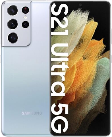 Refurbished: Samsung Galaxy S21 Ultra 256GB Phantom Silver, Unlocked A