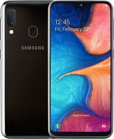Refurbished: Samsung Galaxy A20e Dual Sim 32GB Black, Vodafone C