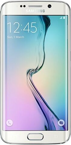 Refurbished: Samsung Galaxy S6 Edge 64GB White Pearl, Unlocked B