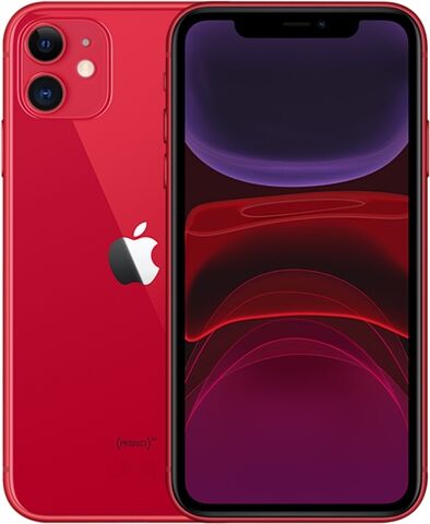 Refurbished: Apple iPhone 11 64GB Red, Unlocked C