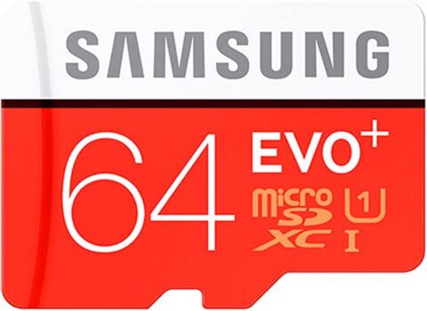 Refurbished: Samsung EVO Plus 64GB microSDXC UHS-I U3