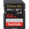 Refurbished: Sandisk Extreme Pro 64GB 200MB/s SDXC UHS-I C10 V30 U3