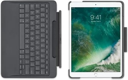 Refurbished: Logitech Slim Combo With Detachable Keyboard for 10.5� iPad Pro - Black