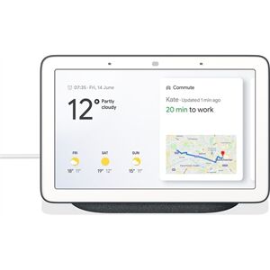 Refurbished: Google Home Hub Smart Display Charcoal, A