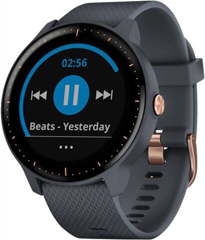 Refurbished: Garmin Vivoactive 3 Music GPS Smartwatch and Wrist HR - Granite Blue, C