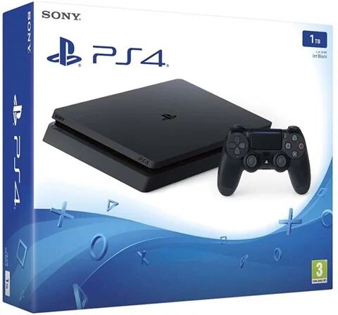 Refurbished: PlayStation 4 Slim 1TB Black, Boxed