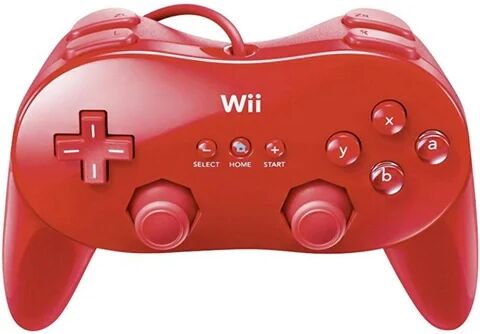 Refurbished: Nintendo Wii Official Red Classic Cont. Pro