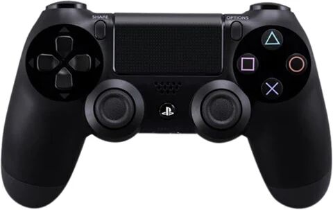 Refurbished: PS4 Official Dual Shock 4 Black Controller (2016)