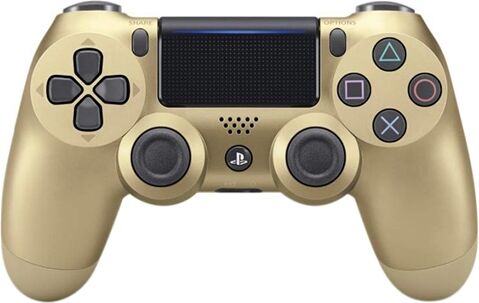 Refurbished: PS4 Official Dual Shock 4 Gold Controller (2017)