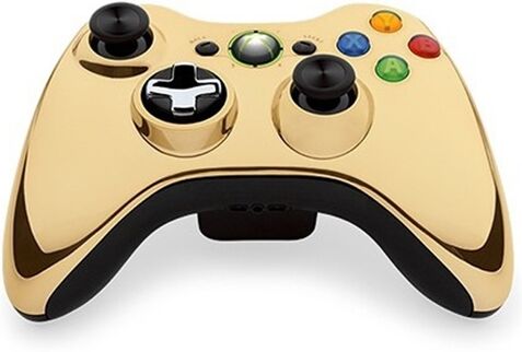 Refurbished: X360 Official Wireless Pad Chrome Gold