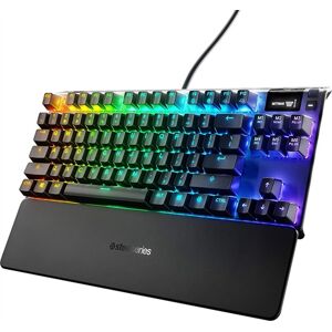 Refurbished: SteelSeries Apex 7 Mechanical RGB Gaming Keyboard - Red Switch, B