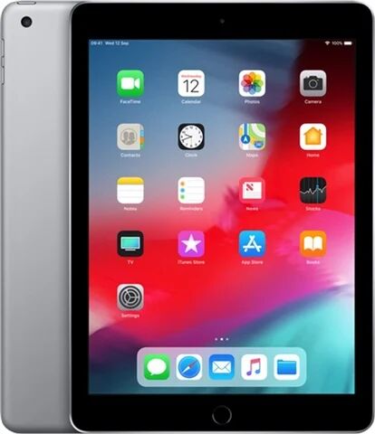 Refurbished: Apple iPad 6th Gen (A1893) 9.7� 32GB - Space Grey, WiFi C