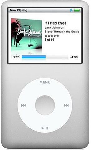 Refurbished: Apple iPod Classic 6th Generation (2007) 160GB - Silver, B