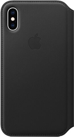 Refurbished: Apple iPhone XS Leather Folio - Black