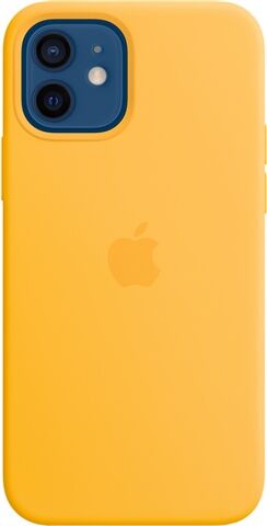 Refurbished: Apple iPhone 12/12 Pro Silicon Case with MagSafe - Sunflower