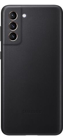 Refurbished: Samsung Galaxy S21+ 5G Leather Cover - Black