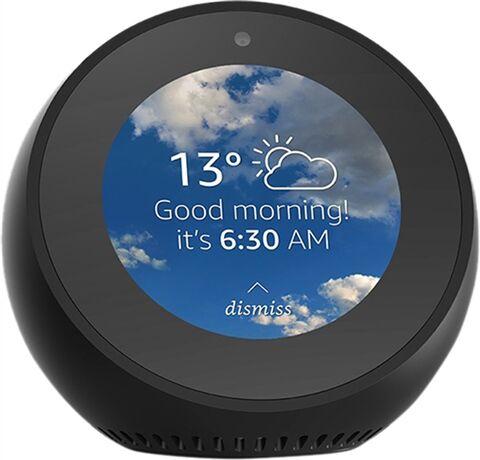 Refurbished: Amazon Echo Spot (VN94DQ) - Black, B