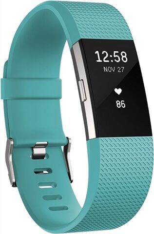 Refurbished: Fitbit Charge 2 Heart Rate + Fitness Band Teal - Small, B